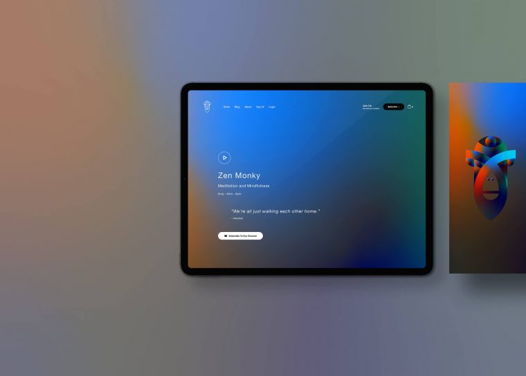 zen monky website design